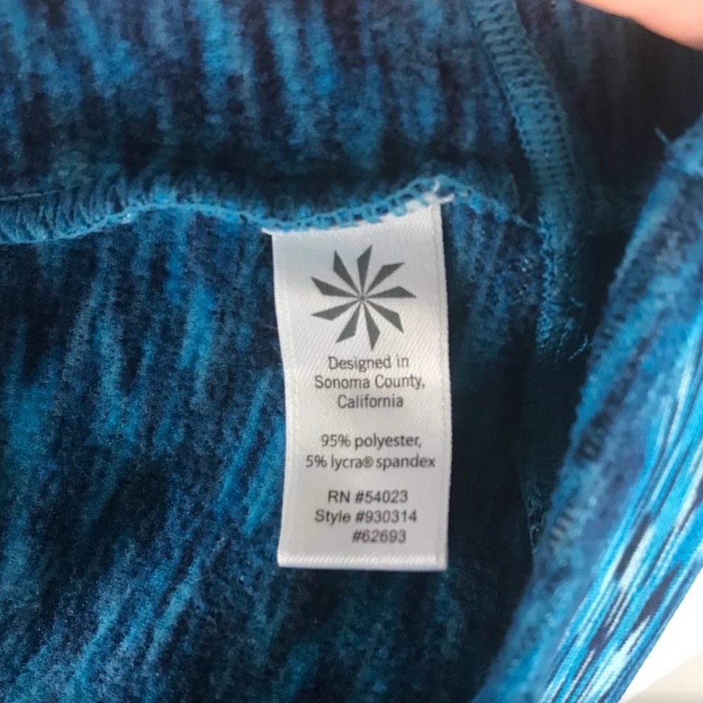 Athleta Tranquility Pullover in Space Dye Blue - Picture 6 of 7